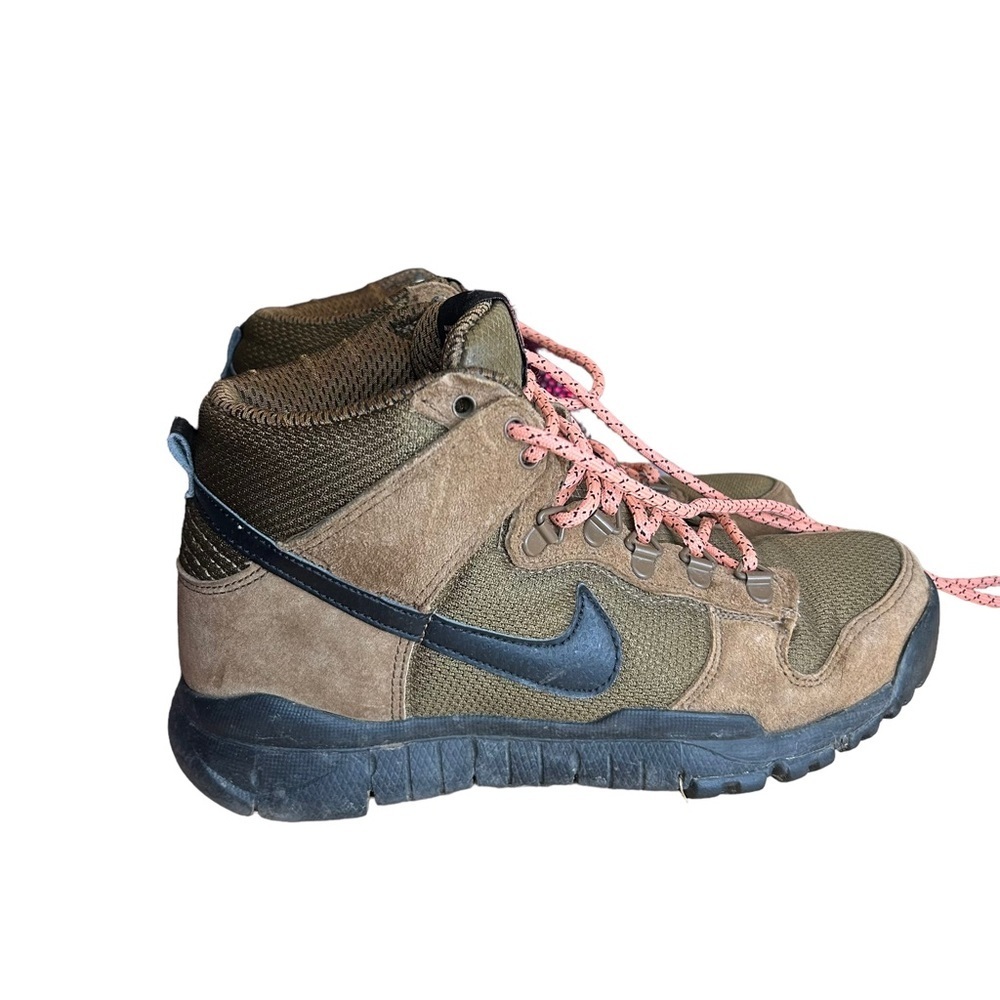 Nike Men's Sb Dunk Hi Military Brown / Black High-Top Skateboarding Shoe - Picture 2 of 13